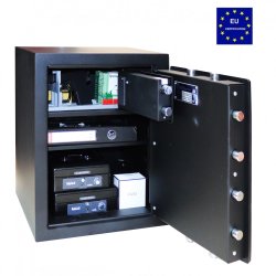 Pengeskab med kode ls og indvendig box - Grade 1 EN1143-1 - Sort